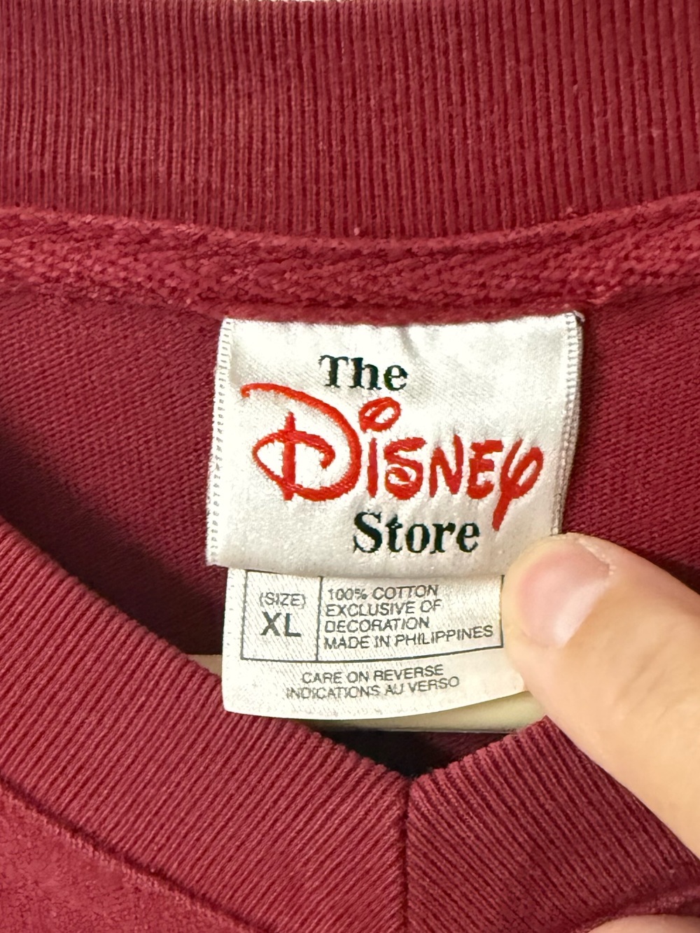 Disney Red V-Neck Pullover T-Shirt
